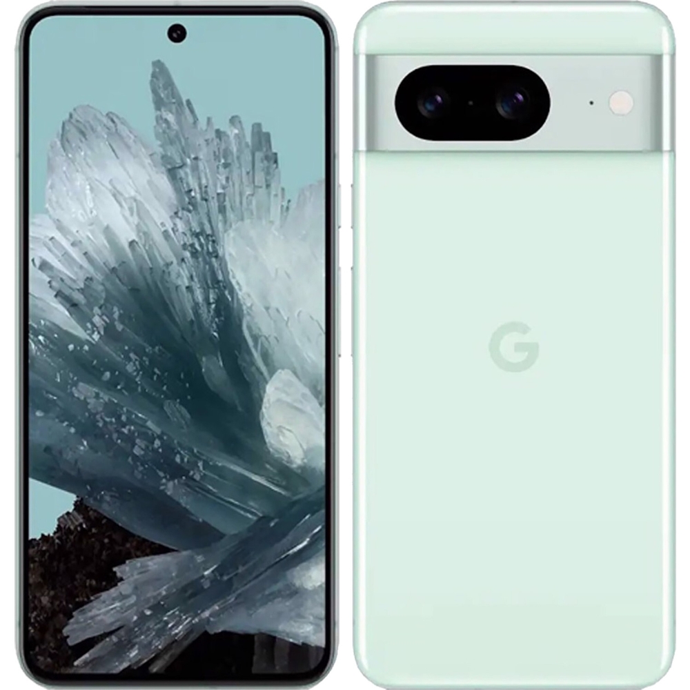 Google Pixel Mint Green Smartphone with Dual Cameras